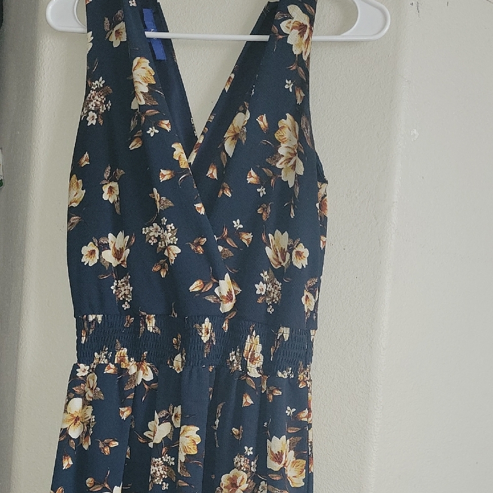 Floral Navy Jumpsuit